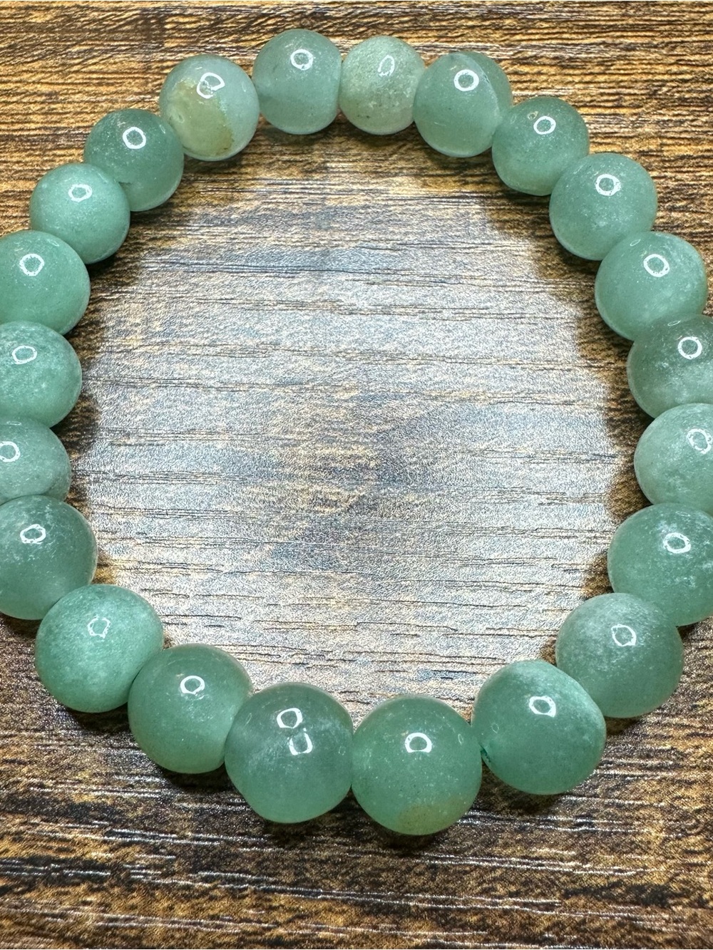 Green Aventurine Natural Stone Crystal Bead Stretch Bracelet - Women Jewelry